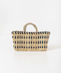 URBAN RESEARCH DOORS / アーバンリサーチ ドアーズ インテリア・インテリア雑貨 | アフリカンスクエア　ストロー横長かごS ドームハンドル3