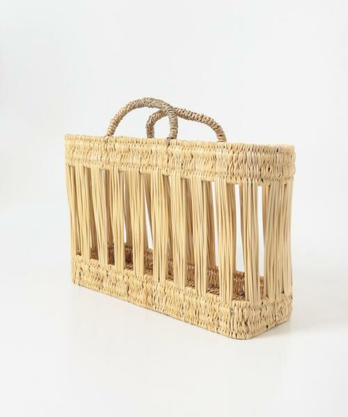 URBAN RESEARCH DOORS / アーバンリサーチ ドアーズ インテリア・インテリア雑貨 | アフリカンスクエア　縦透かしストローカゴ 大 | 詳細2