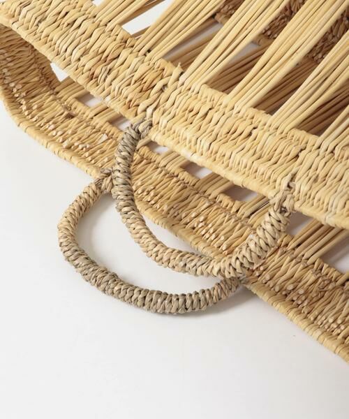 URBAN RESEARCH DOORS / アーバンリサーチ ドアーズ インテリア・インテリア雑貨 | アフリカンスクエア　縦透かしストローカゴ 大 | 詳細4