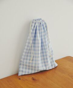 URBAN RESEARCH DOORS / アーバンリサーチ ドアーズ ポーチ | CINQ　巾着 ギンガムチェック L