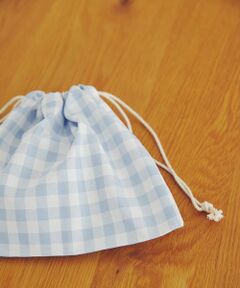 URBAN RESEARCH DOORS / アーバンリサーチ ドアーズ ポーチ | CINQ　巾着 ギンガムチェック S