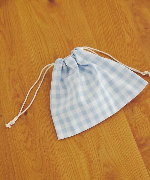 URBAN RESEARCH DOORS / アーバンリサーチ ドアーズ ポーチ | CINQ　巾着 ギンガムチェック S | 詳細1