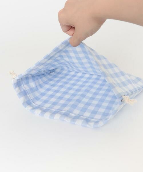 URBAN RESEARCH DOORS / アーバンリサーチ ドアーズ ポーチ | CINQ　巾着 ギンガムチェック S | 詳細6