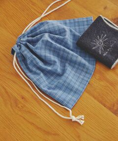 URBAN RESEARCH DOORS / アーバンリサーチ ドアーズ ポーチ | CINQ　巾着 チェック