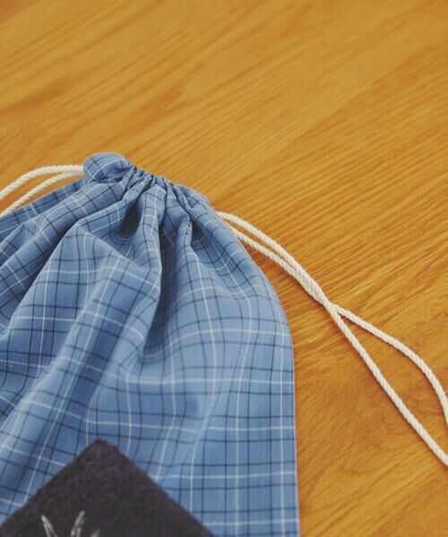 URBAN RESEARCH DOORS / アーバンリサーチ ドアーズ ポーチ | CINQ　巾着 チェック | 詳細1