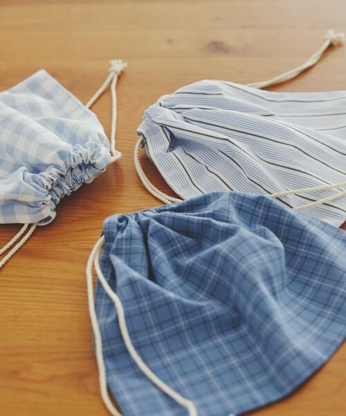 URBAN RESEARCH DOORS / アーバンリサーチ ドアーズ ポーチ | CINQ　巾着 チェック | 詳細2