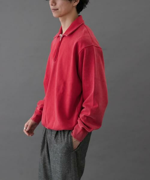 URBAN RESEARCH DOORS / アーバンリサーチ ドアーズ スウェット | FORK&SPOON　サンブリーチハーフジップスウェット | 詳細10