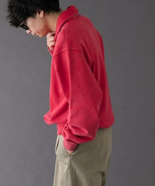URBAN RESEARCH DOORS / アーバンリサーチ ドアーズ スウェット | FORK&SPOON　サンブリーチハーフジップスウェット | 詳細3