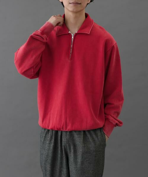 URBAN RESEARCH DOORS / アーバンリサーチ ドアーズ スウェット | FORK&SPOON　サンブリーチハーフジップスウェット | 詳細9