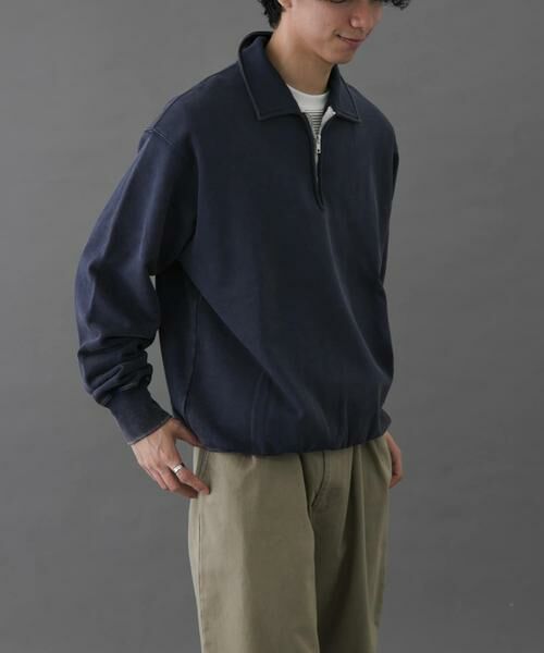 URBAN RESEARCH DOORS / アーバンリサーチ ドアーズ スウェット | FORK&SPOON　サンブリーチハーフジップスウェット | 詳細21