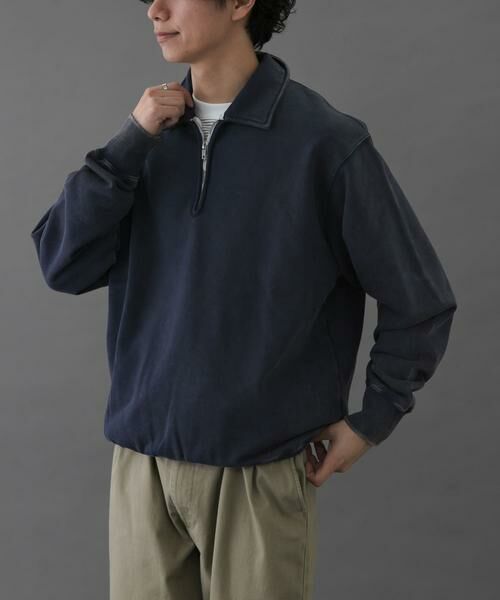 URBAN RESEARCH DOORS / アーバンリサーチ ドアーズ スウェット | FORK&SPOON　サンブリーチハーフジップスウェット | 詳細22