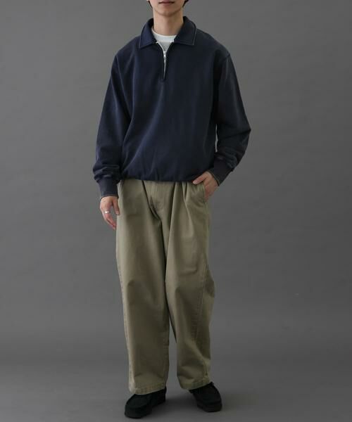 URBAN RESEARCH DOORS / アーバンリサーチ ドアーズ スウェット | FORK&SPOON　サンブリーチハーフジップスウェット | 詳細24