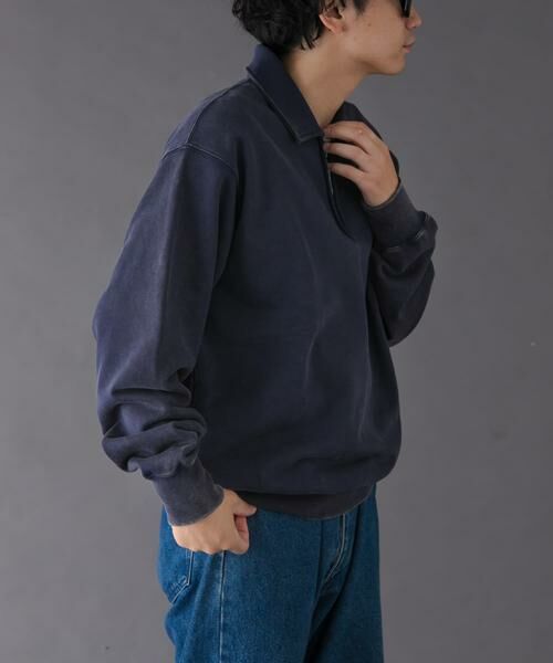 URBAN RESEARCH DOORS / アーバンリサーチ ドアーズ スウェット | FORK&SPOON　サンブリーチハーフジップスウェット | 詳細25