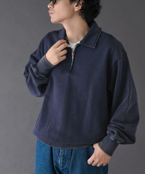 URBAN RESEARCH DOORS / アーバンリサーチ ドアーズ スウェット | FORK&SPOON　サンブリーチハーフジップスウェット | 詳細27