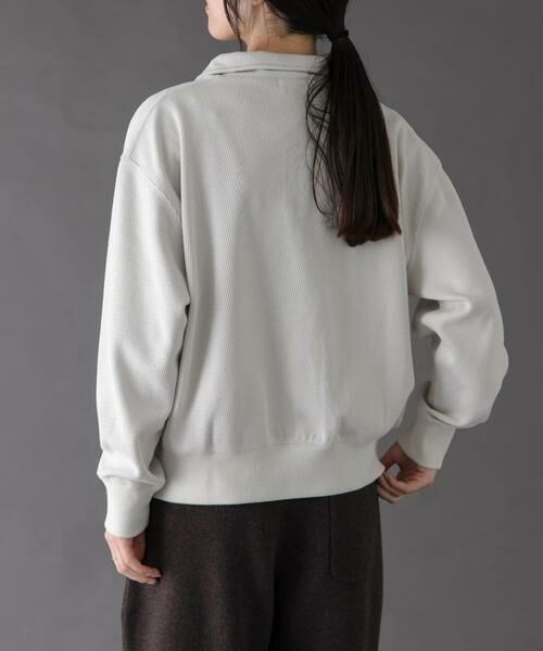 URBAN RESEARCH DOORS / アーバンリサーチ ドアーズ Tシャツ | FORK&SPOON　ハーフジップサーマルカットソー | 詳細4