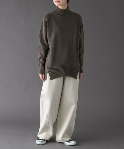 URBAN RESEARCH DOORS / アーバンリサーチ ドアーズ ニット・セーター | FORK&SPOON　ハイネックロングニット | 詳細7