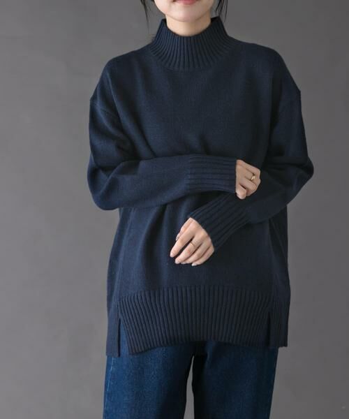 URBAN RESEARCH DOORS / アーバンリサーチ ドアーズ ニット・セーター | FORK&SPOON　ハイネックロングニット | 詳細11