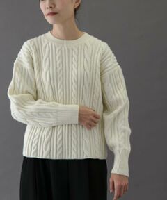 URBAN RESEARCH DOORS / アーバンリサーチ ドアーズ ニット・セーター | FORK&SPOON　ケーブルニットプルオーバー