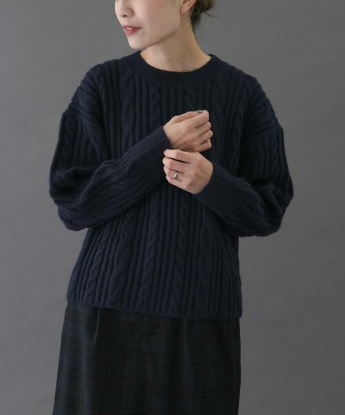 URBAN RESEARCH DOORS / アーバンリサーチ ドアーズ ニット・セーター | FORK&SPOON　ケーブルニットプルオーバー | 詳細14