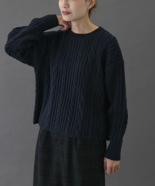 URBAN RESEARCH DOORS / アーバンリサーチ ドアーズ ニット・セーター | FORK&SPOON　ケーブルニットプルオーバー | 詳細15