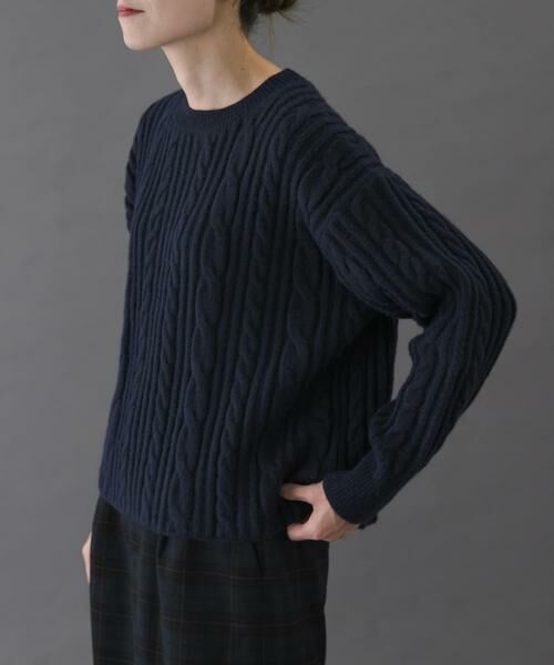 URBAN RESEARCH DOORS / アーバンリサーチ ドアーズ ニット・セーター | FORK&SPOON　ケーブルニットプルオーバー | 詳細17