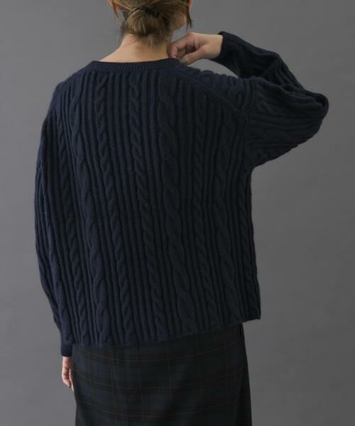 URBAN RESEARCH DOORS / アーバンリサーチ ドアーズ ニット・セーター | FORK&SPOON　ケーブルニットプルオーバー | 詳細18