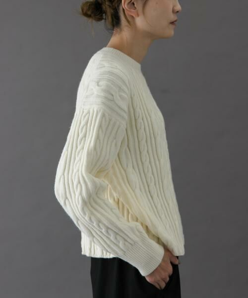 URBAN RESEARCH DOORS / アーバンリサーチ ドアーズ ニット・セーター | FORK&SPOON　ケーブルニットプルオーバー | 詳細22
