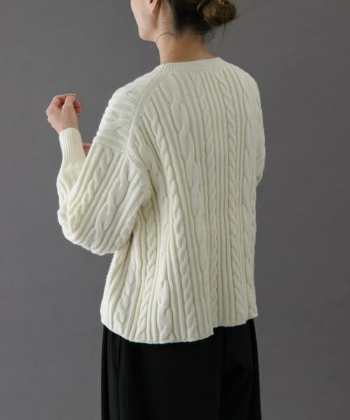 URBAN RESEARCH DOORS / アーバンリサーチ ドアーズ ニット・セーター | FORK&SPOON　ケーブルニットプルオーバー | 詳細25