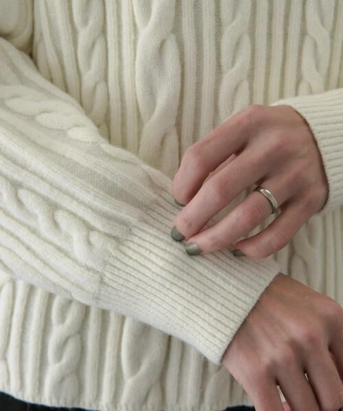 URBAN RESEARCH DOORS / アーバンリサーチ ドアーズ ニット・セーター | FORK&SPOON　ケーブルニットプルオーバー | 詳細27