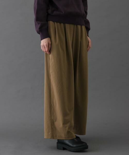 URBAN RESEARCH DOORS / アーバンリサーチ ドアーズ その他パンツ | FORK&SPOON ウールライクツータックワイドパンツ | 詳細1