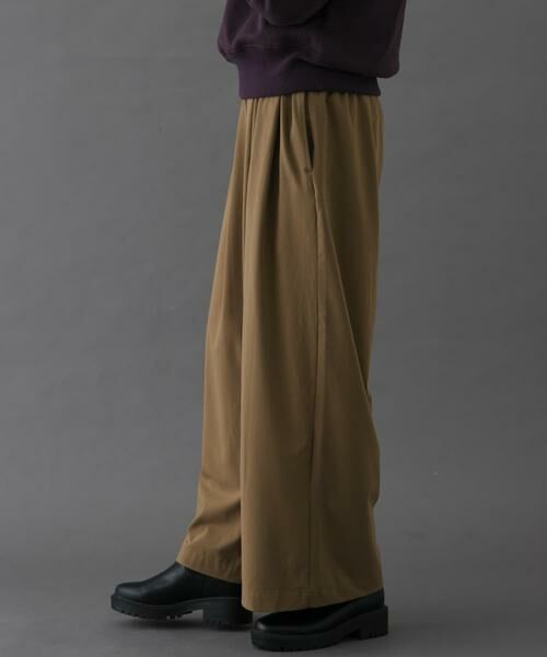 URBAN RESEARCH DOORS / アーバンリサーチ ドアーズ その他パンツ | FORK&SPOON ウールライクツータックワイドパンツ | 詳細4