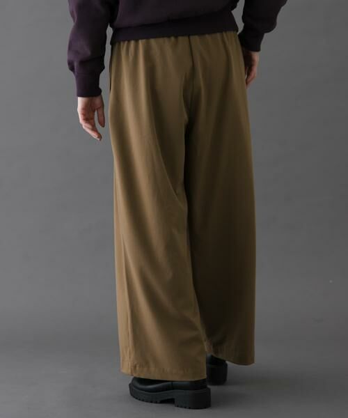 URBAN RESEARCH DOORS / アーバンリサーチ ドアーズ その他パンツ | FORK&SPOON ウールライクツータックワイドパンツ | 詳細5
