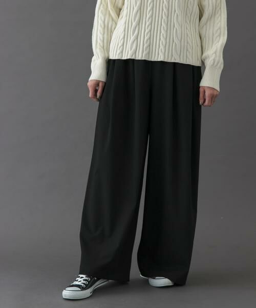URBAN RESEARCH DOORS / アーバンリサーチ ドアーズ その他パンツ | FORK&SPOON ウールライクツータックワイドパンツ | 詳細16