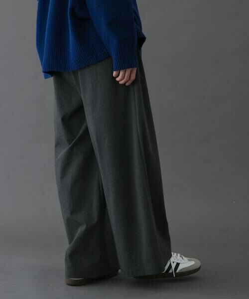 URBAN RESEARCH DOORS / アーバンリサーチ ドアーズ その他パンツ | FORK&SPOON ウールライクツータックワイドパンツ | 詳細23