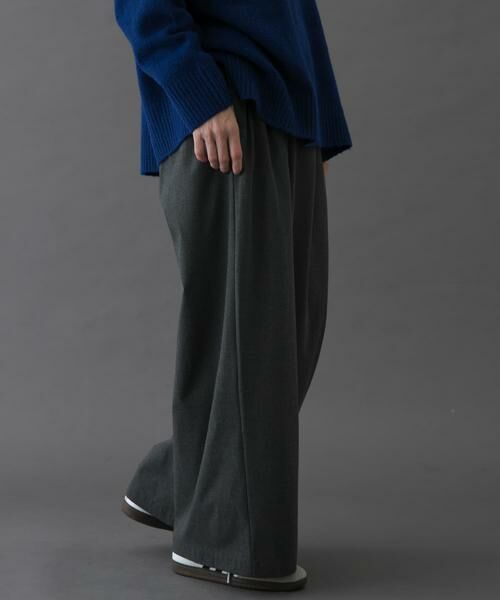 URBAN RESEARCH DOORS / アーバンリサーチ ドアーズ その他パンツ | FORK&SPOON ウールライクツータックワイドパンツ | 詳細24