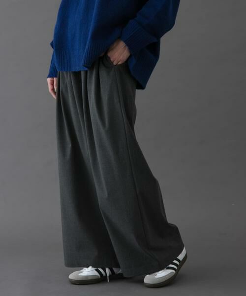 URBAN RESEARCH DOORS / アーバンリサーチ ドアーズ その他パンツ | FORK&SPOON ウールライクツータックワイドパンツ | 詳細27