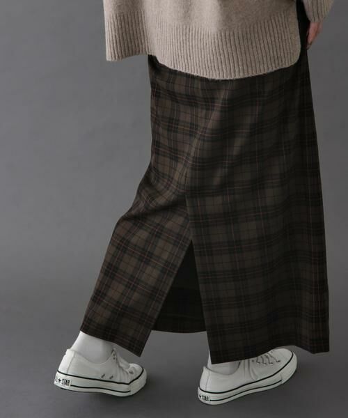 URBAN RESEARCH DOORS / アーバンリサーチ ドアーズ スカート | FORK&SPOON　チェックストレートスカート | 詳細9
