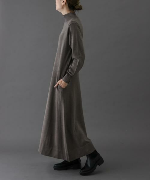 URBAN RESEARCH DOORS / アーバンリサーチ ドアーズ ワンピース | FORK&SPOON　ハイネックフレアニットワンピース | 詳細2