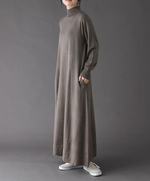 URBAN RESEARCH DOORS / アーバンリサーチ ドアーズ ワンピース | FORK&SPOON　ハイネックフレアニットワンピース | 詳細4