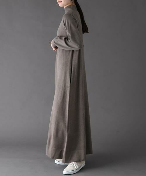 URBAN RESEARCH DOORS / アーバンリサーチ ドアーズ ワンピース | FORK&SPOON　ハイネックフレアニットワンピース | 詳細5