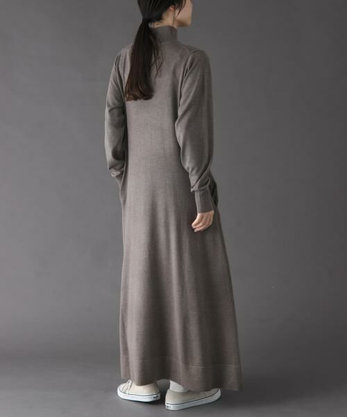 URBAN RESEARCH DOORS / アーバンリサーチ ドアーズ ワンピース | FORK&SPOON　ハイネックフレアニットワンピース | 詳細6