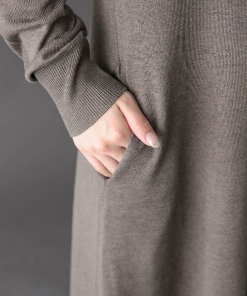 URBAN RESEARCH DOORS / アーバンリサーチ ドアーズ ワンピース | FORK&SPOON　ハイネックフレアニットワンピース | 詳細7