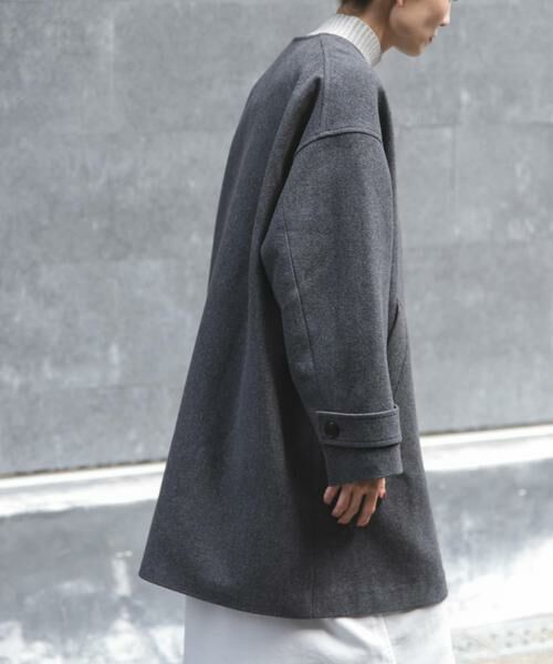 URBAN RESEARCH DOORS / アーバンリサーチ ドアーズ その他アウター | FORK&SPOON　ウールノーカラーコート | 詳細15