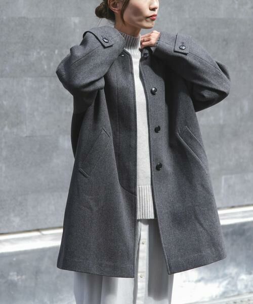 URBAN RESEARCH DOORS / アーバンリサーチ ドアーズ その他アウター | FORK&SPOON　ウールノーカラーコート | 詳細16