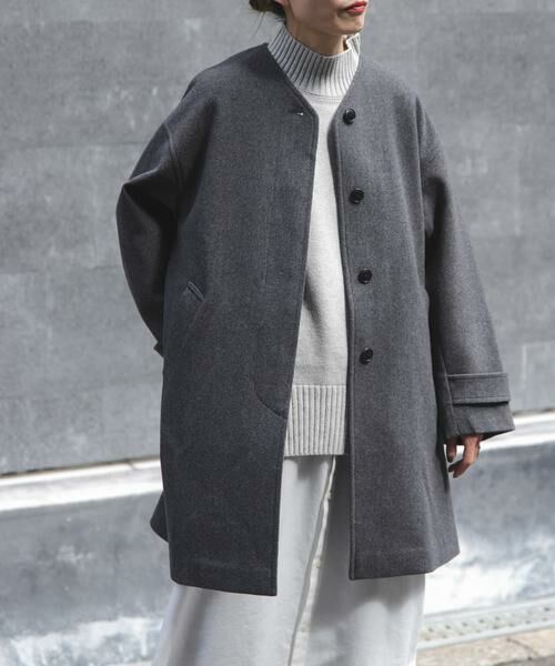 URBAN RESEARCH DOORS / アーバンリサーチ ドアーズ その他アウター | FORK&SPOON　ウールノーカラーコート | 詳細17