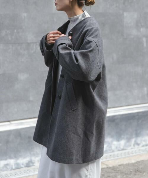 URBAN RESEARCH DOORS / アーバンリサーチ ドアーズ その他アウター | FORK&SPOON　ウールノーカラーコート | 詳細19