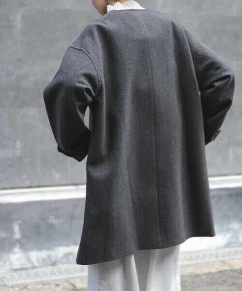 URBAN RESEARCH DOORS / アーバンリサーチ ドアーズ その他アウター | FORK&SPOON　ウールノーカラーコート | 詳細20