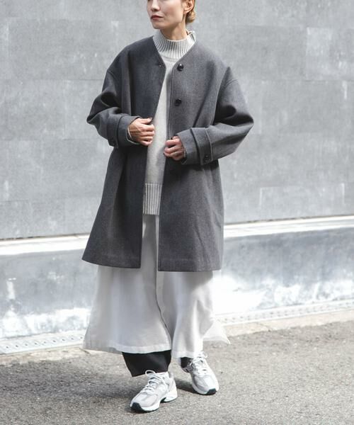 URBAN RESEARCH DOORS / アーバンリサーチ ドアーズ その他アウター | FORK&SPOON　ウールノーカラーコート | 詳細21