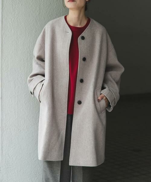 URBAN RESEARCH DOORS / アーバンリサーチ ドアーズ その他アウター | FORK&SPOON　ウールノーカラーコート | 詳細27
