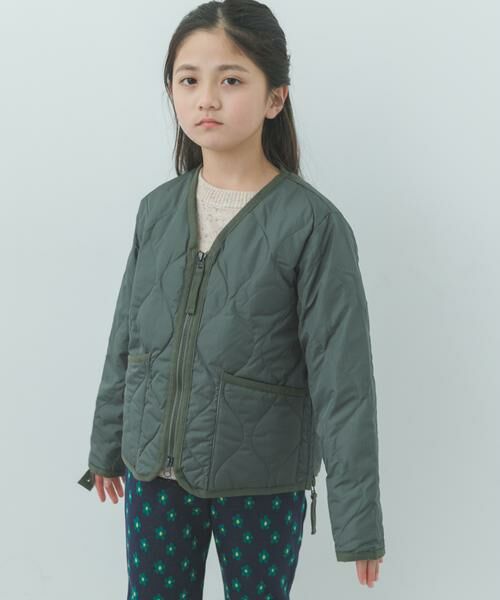 URBAN RESEARCH DOORS/A[oT[` hA[Y TAION MILITARY ZIP DOWN JACKET(KIDS) I[u 140